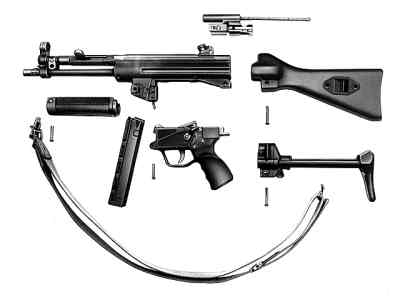 частичная разборка mp5fs